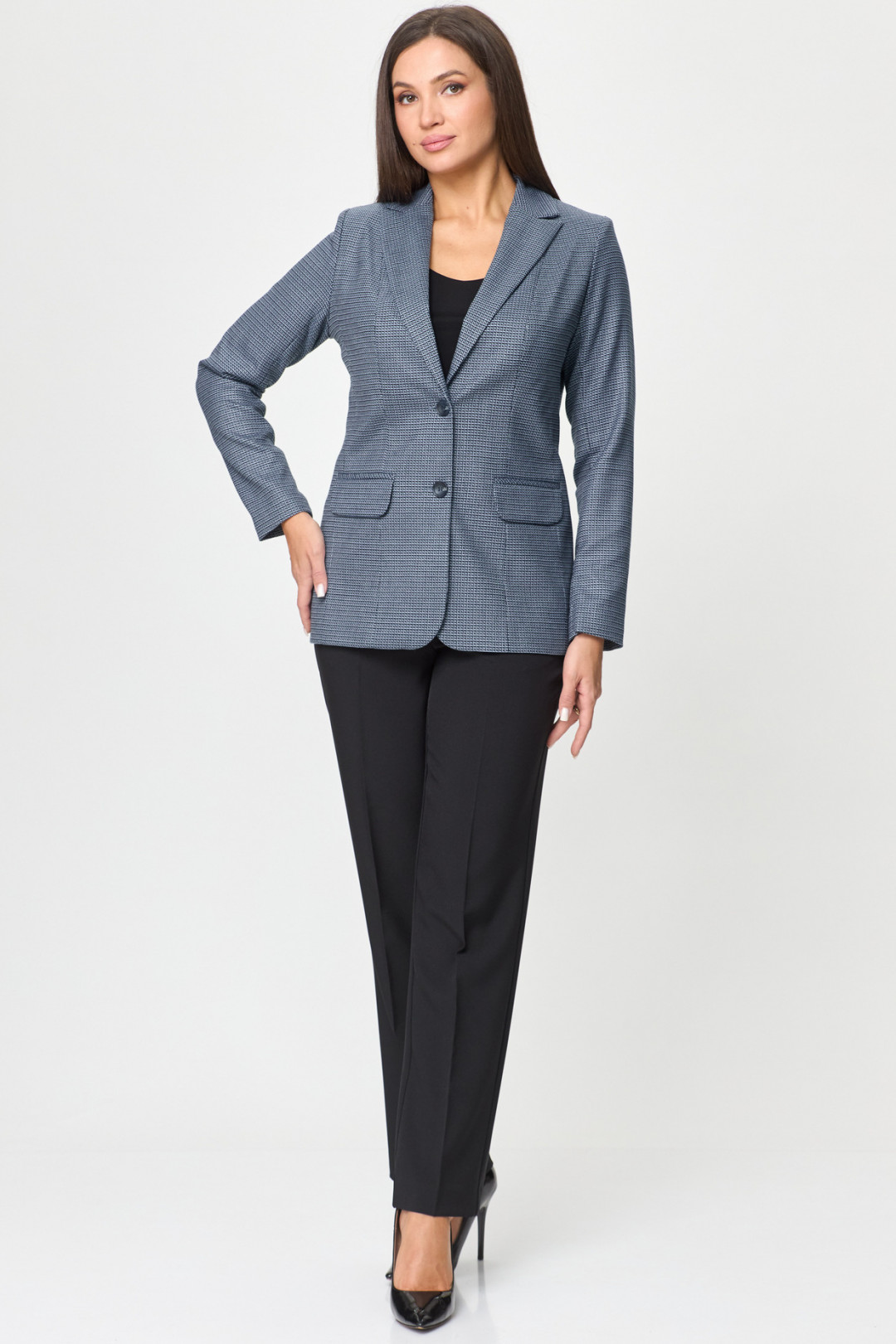 Костюм БелЭльСтиль 203+596 сине-черный - фото 5